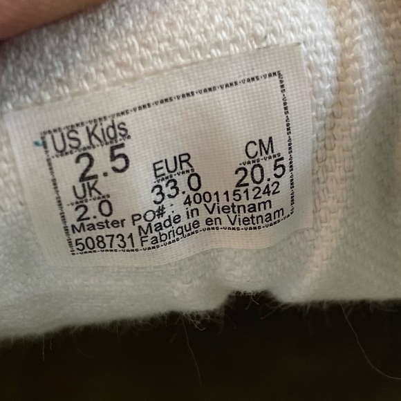 Vans glitter old Skool kids size 2.5 - Picture 6 of 6